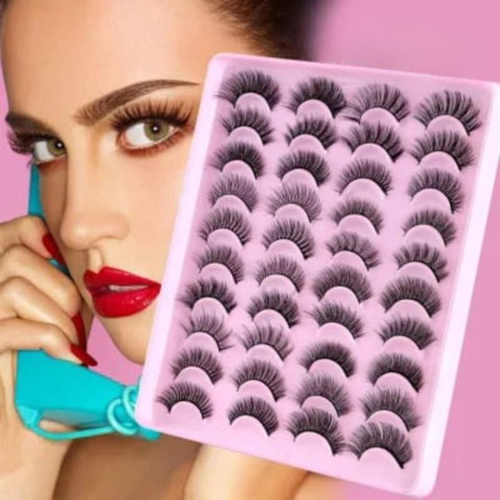 Luxury False Eyelashes Set – 20 Pairs Multi-Style Pack